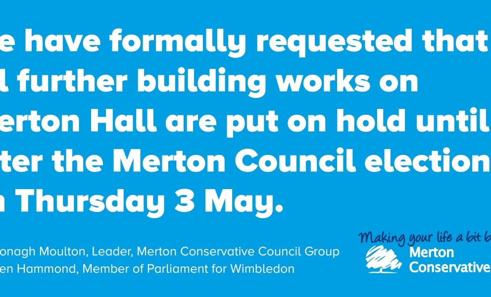 No further building works on Merton Hall