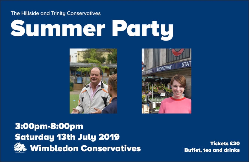 Summer Party with guests Stephen Hammond MP and Cllr Louise Calland