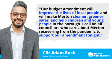 Cllr Adam Bush discusses our budget amendment